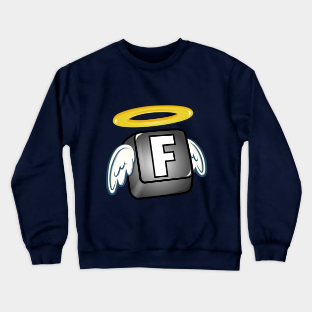 F in the chat | F key RIP Crewneck Sweatshirt by Cripta Art